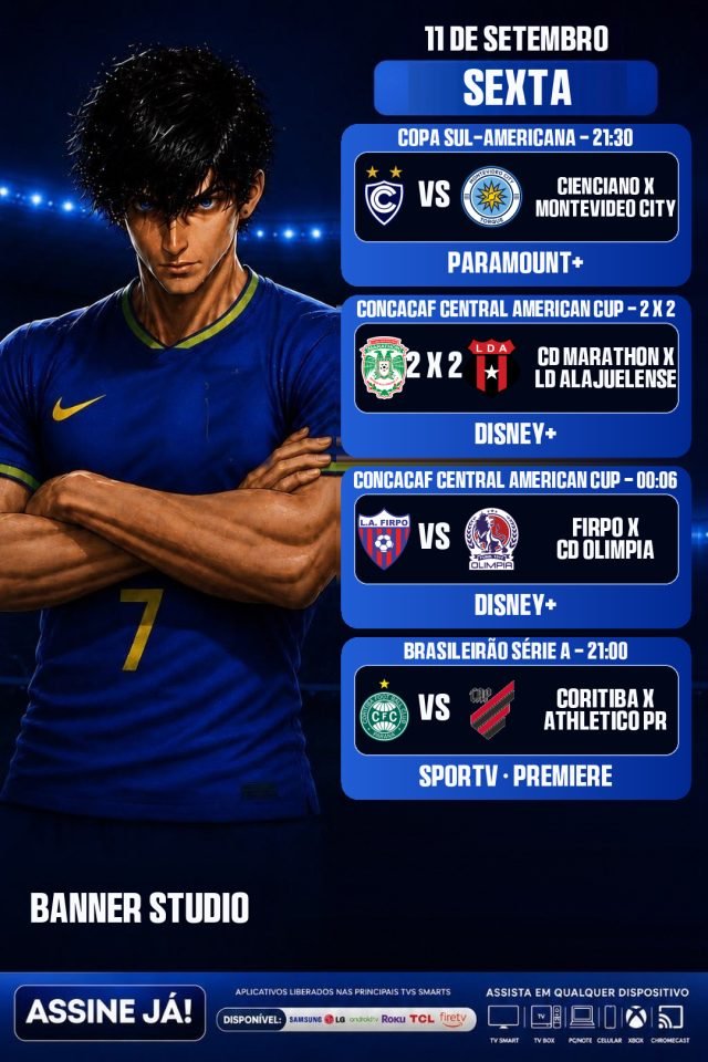 Exemplo de banner de Futebol